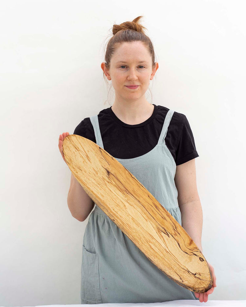 Peterman's Boards and Bowls | Spalted Maple Baguette Board (26" X 6")