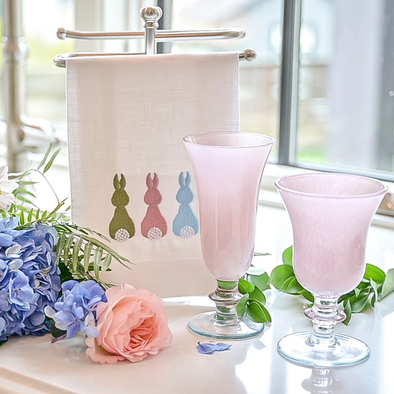 Arte Italica & Crown Linen Designs | Rialto Flute - Adriatic Blue