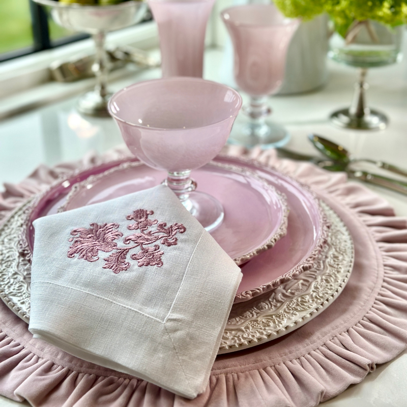 Arte Italica & Crown Linen Designs | Rialto Compote: Naples Yellow