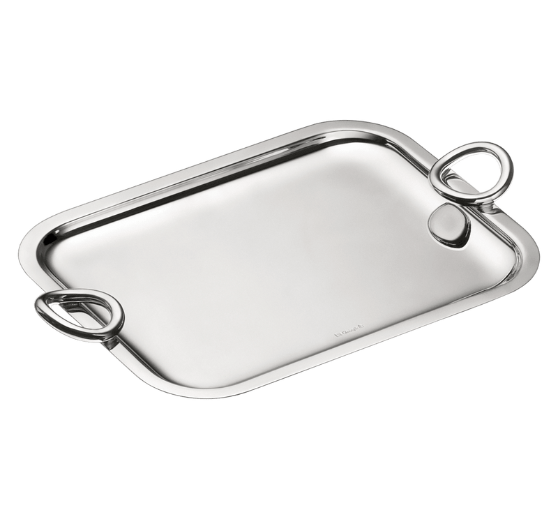 Christofle | Tray with Handles Vertigo, Silver Plated