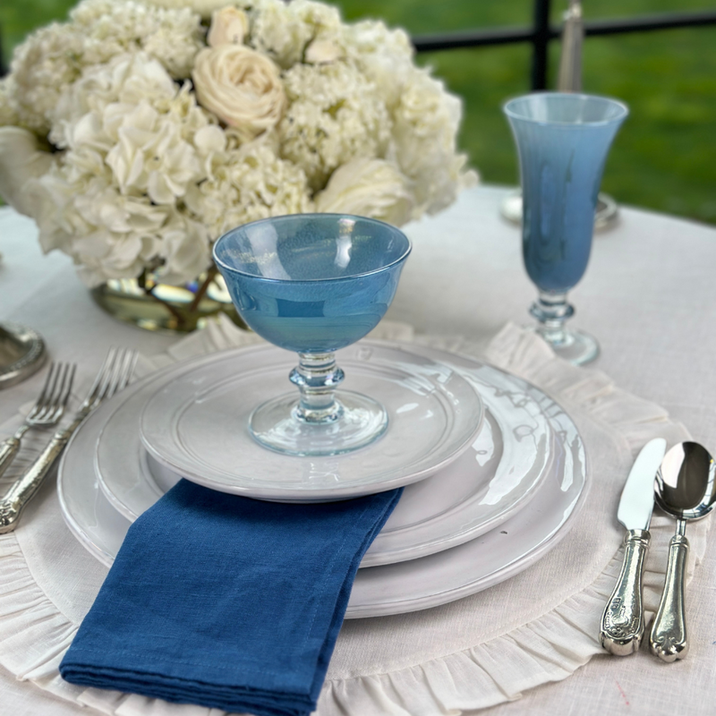 Arte Italica & Crown Linen Designs | Rialto Compote: Naples Yellow