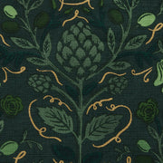 Hedley & Bennett Rifle Paper Co. Essential Apron, Artichoke Forest — apron detail