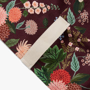 Hedley & Bennett Rifle Paper Co. Pinafore Apron, Burgundy Dahlia — additional product detail