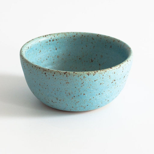 RachaelPots Salt + Sauce Bowl in Robin's Egg Blue, perfect for holding chopped ingredients and sauces, hand-thrown stoneware made in Brooklyn.