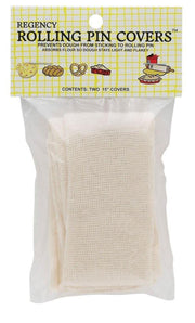 Pastry Rolling Pin Covers, set of two, designed for non-stick dough rolling, enhancing baking results by absorbing excess flour. Ideal for pie crusts and pastries.