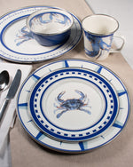Golden Rabbit Home | Blue Crab 18 qt Stock Pot showcasing the vibrant blue crab design, perfect for large meals and seafood boils.