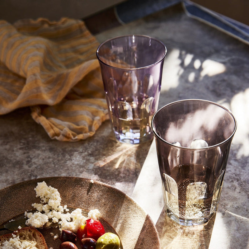 Sir|Madam | Rialto Glass Coupe, Smoke, Set of 2