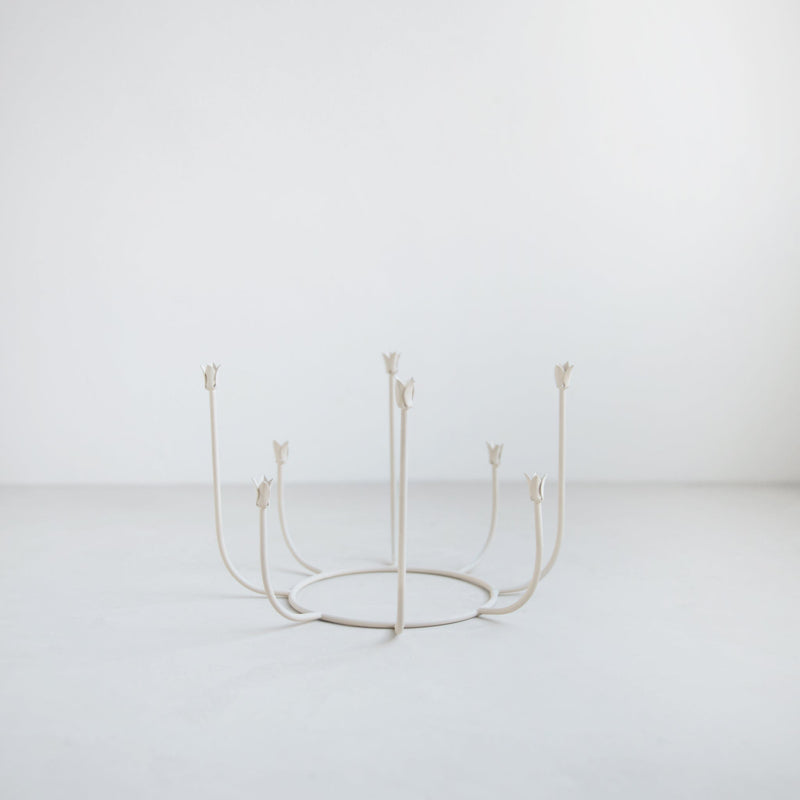 The Floral Society | Beacon Long Stem Candelabra, Black