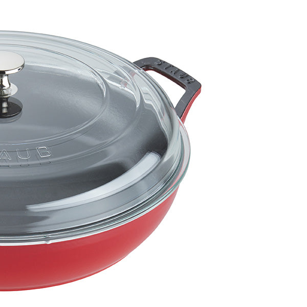 Staub | 3.5 qt Cast Iron Braiser With Glass Lid - Graphite Gray