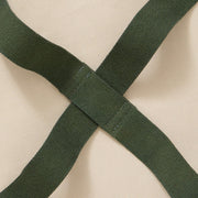 Hedley & Bennett All Day Crossback Apron, Sage White — fabric and construction detail