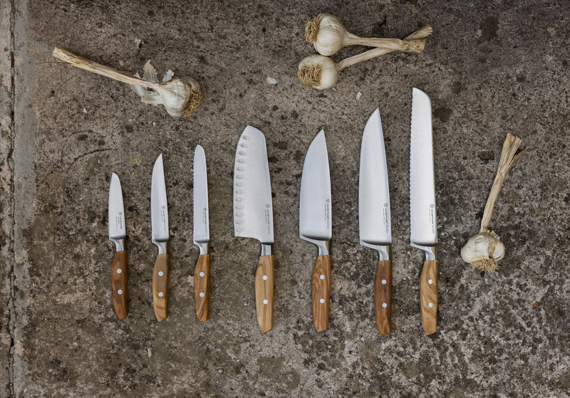 Wüsthof | Amici Santoku, Hollow Edge, 7 inches