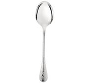 Christofle | Serving Spoon Jardin d'Eden Silver Plated Yellow Gold features an ornate floral handle, showcasing baroque elegance for sophisticated serving.