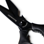 Messermeister Push Button Take-Apart Multi Shears, 9 inches, featuring ergonomic handle, titanium-coated blade, and push-button pivot for easy cleaning, ideal for versatile kitchen tasks.