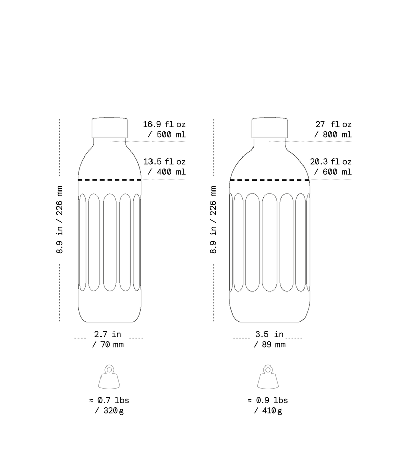 Aarke | Stainless Steel Bottle, 500 ml