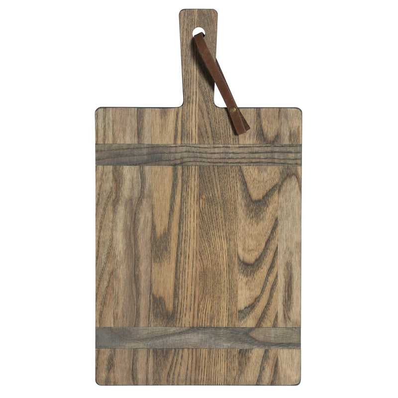 J.K. Adams 1761 Ash Driftwood Rectangular Serving Board, small, showcases a modern, rustic design with its compact, sustainably-sourced ash wood, ideal for serving cheese or charcuterie.