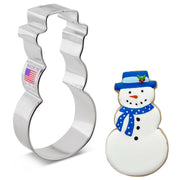 Ann Clark | Holiday Cookie Cutters - Ugly Sweater-2.75 x 4.25 features a cartoon-style snowman-shaped cookie cutter, enhancing creative baking experiences.