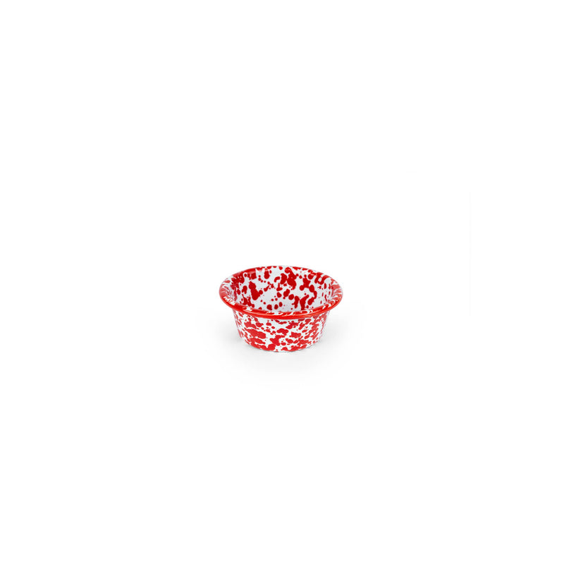 Crow Canyon Home | Splatter Enamelware Ramekin - Red Splatter