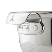 Hestan Provisions | 4pc Stainless Steel Mixing Bowl Set shown with polished stainless handle and lid, highlighting durable craftsmanship ideal for versatile cooking techniques.