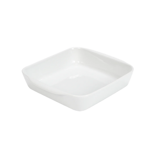 Pillivuyt Square Bakers - Extra Large - 3 qt, durable porcelain bakeware, ideal for oven-to-table use, features excellent heat conduction and thermal-shock resistance.