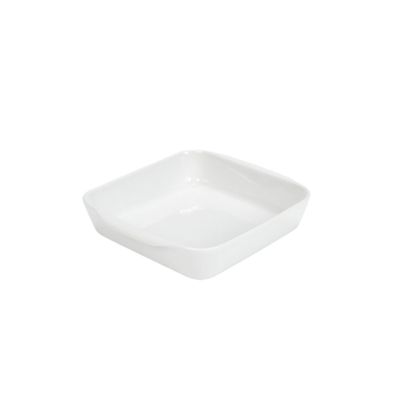 Pillivuyt Square Bakers - Extra Large - 3 qt, showcasing a classic, durable porcelain dish perfect for oven-to-table use with excellent heat retention.