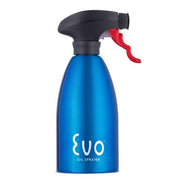 Evo Stainless Steel Oil Sprayer with ergonomic trigger, designed for precise cooking, perfect for kitchen or grill use.