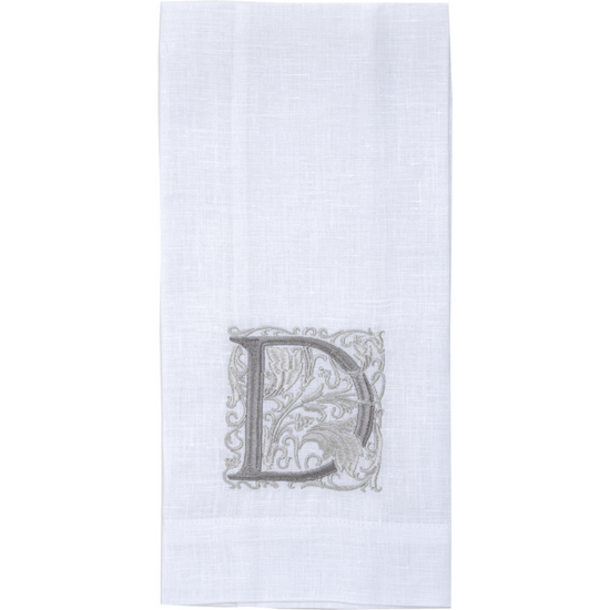 Arte Italica & Crown Linen Designs | Monogram Linen Towel - P