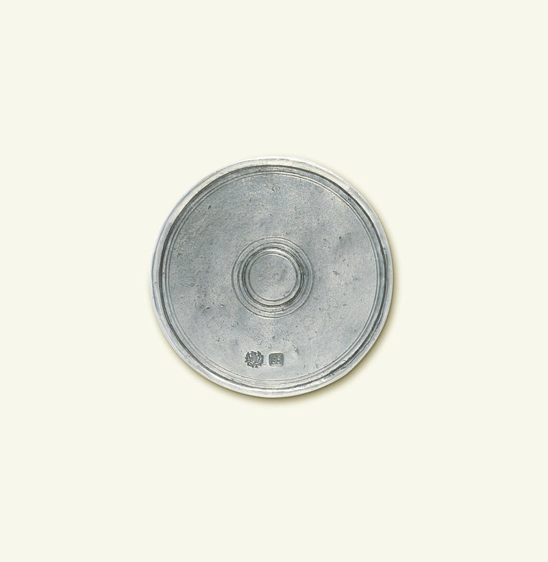 Match | Round Pewter Coaster Pair.