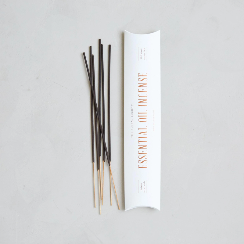 The Floral Society | SAMPLE Essential Oil Incense