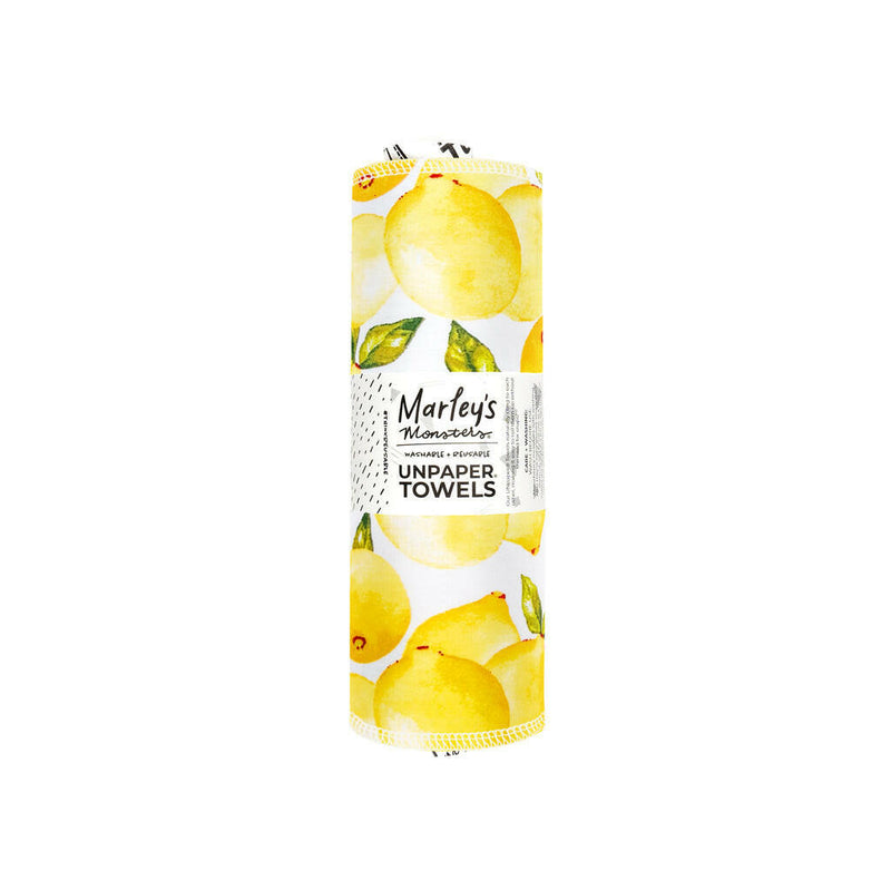 Marley's Monsters | UNpaper® Towels - Vintage Oranges - 12 Pack, showcasing sustainable, reusable cotton flannel towels ideal for various kitchen tasks, available at Athens Cooks.