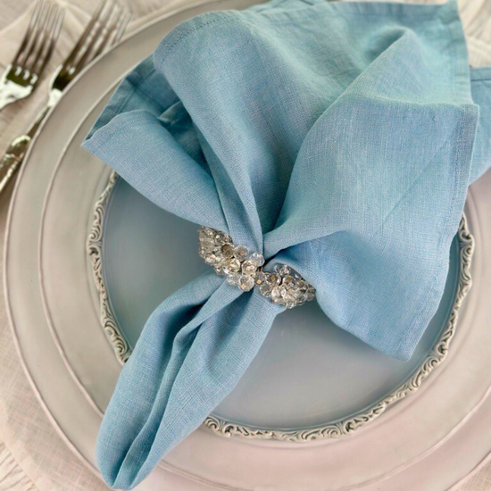 Arte Italica & Crown Linen Designs | Washed Linen Napkin Sets, Harvest Gold