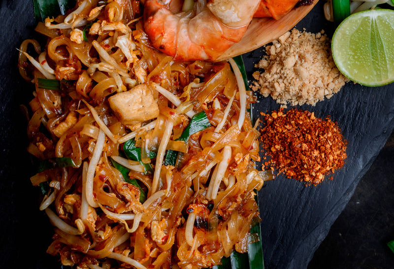 Thai for Two | Cooking Kit - Pad Thai in reusable bag, perfect for creating authentic Thai meals with organic ingredients. Ideal for gifting or personal use.
