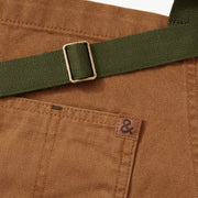 Hedley & Bennett Essential Apron, Vintage Wash Tobacco Leaf — construction detail