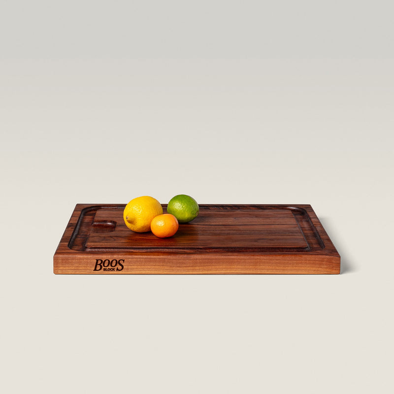 John Boos | Walnut Edge Grain Au Jus Board, 24 x 18 x 1.5 inches