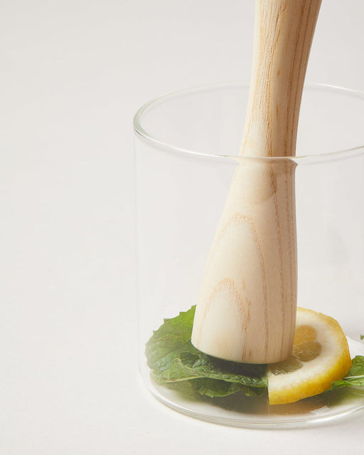 Farmhouse Pottery Craft Pantry Muddler - solid ash wood cocktail bar tool