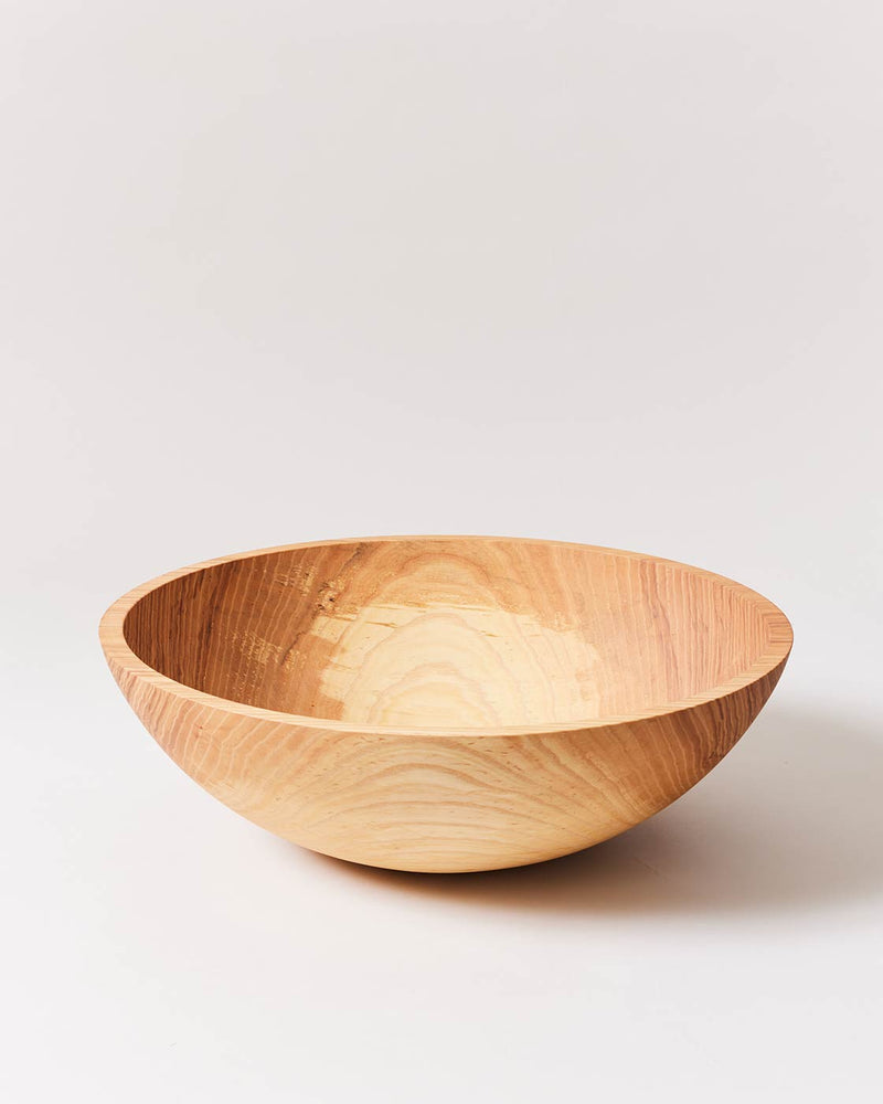 Farmhouse Pottery | Crafted Wooden Bowls, 15 Inch, Natural