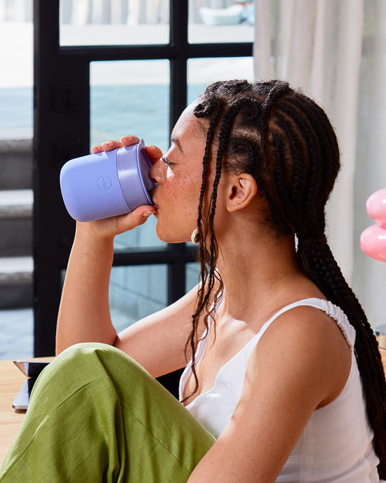 W&P | Ceramic Reusable Coffee Mug 16oz: Charcoal