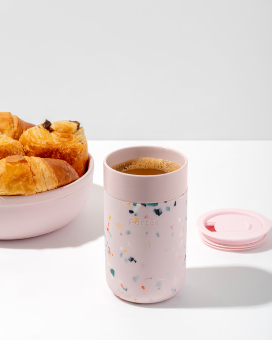 W&P | Ceramic Reusable Coffee Mug 16oz: Charcoal