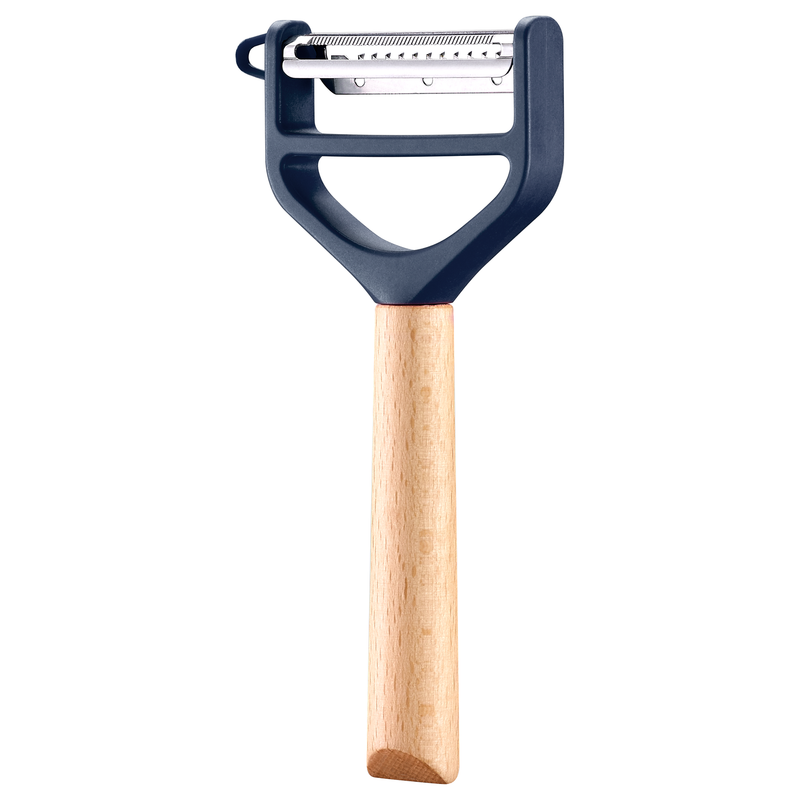 Opinel | T Duo Peeler with Wooden Handle, Blue