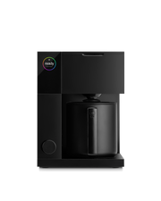 FELLOW | Aiden Precision Coffee Maker, Matte Black, features a minimalist design with a smart display and carafe, ideal for effortless pour-over-style brewing.