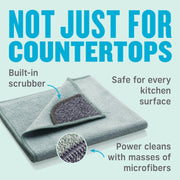E-Cloth | Microfiber Cleaning Cloths - Kitchen Dynamo - 1 Cloth, shown close-up, highlighting its premium microfiber texture for efficient, chemical-free cleaning in any kitchen setting.