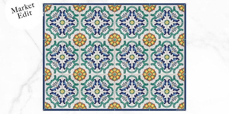 Etú HOME | Positano B Italian Rectangle Vinyl Placemat