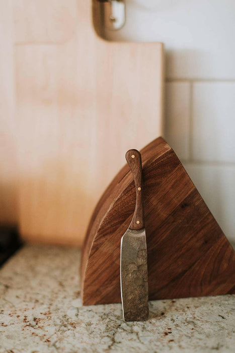 Millstream Home | The Cheese Block with Hand-Forged Knife.