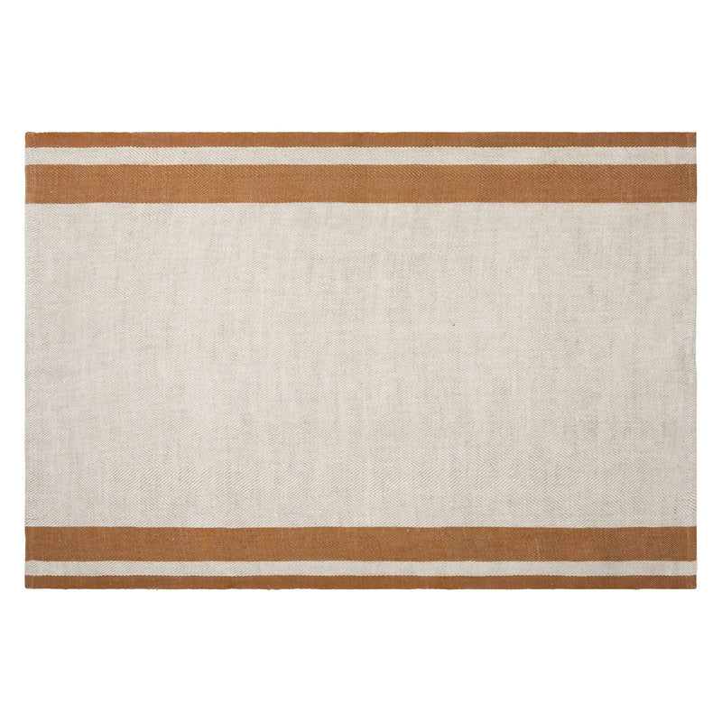 Couleur Nature - Gordes Natural & Tobacco Towels 20x30 - Set of 2