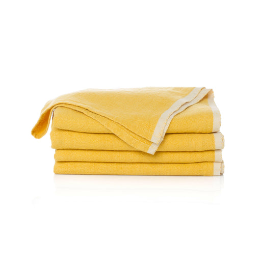 Caravan Home | Chunky Linen Mustard Napkins.