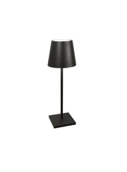 Zafferano America - Poldina Pro L Desk Lamp: Rust, featuring a sleek cone-shaped shade on a slender stem with dimmable LED, ideal for versatile indoor/outdoor use.