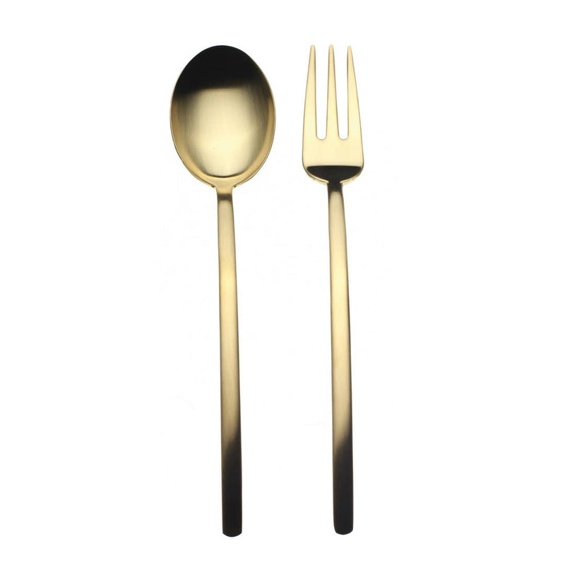 Mepra | Serving Set Fork and Spoon Due Ice Oro
