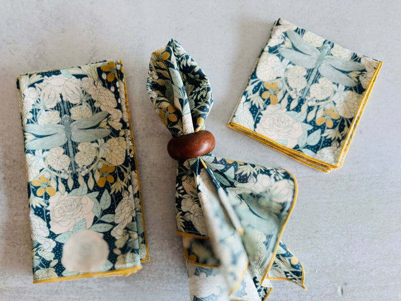Dot and Army | Dragonflies at Twilight Cloth Napkins