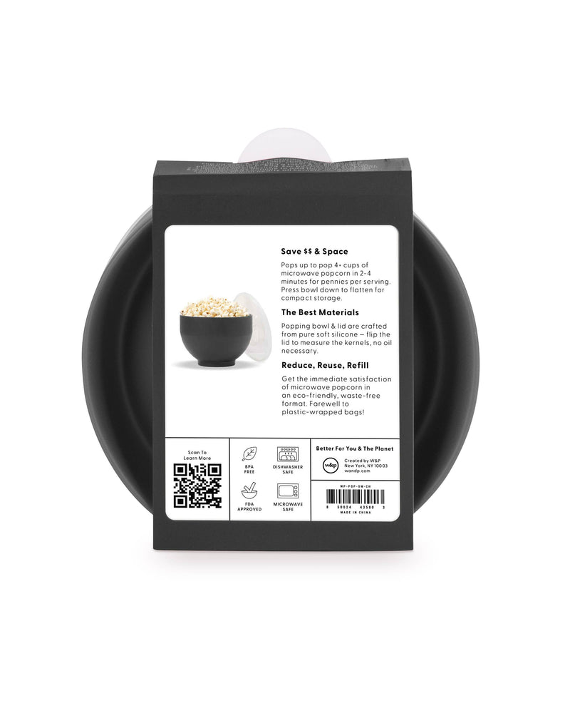 W&P | Standard Size Popcorn Popper - Silicone Reusable Maker: Red / Standard