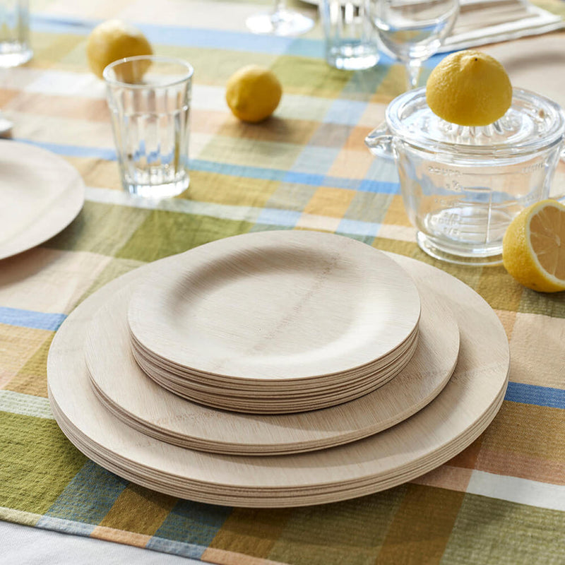 bambu® | Disposable Bamboo Round Plates, 7 inches