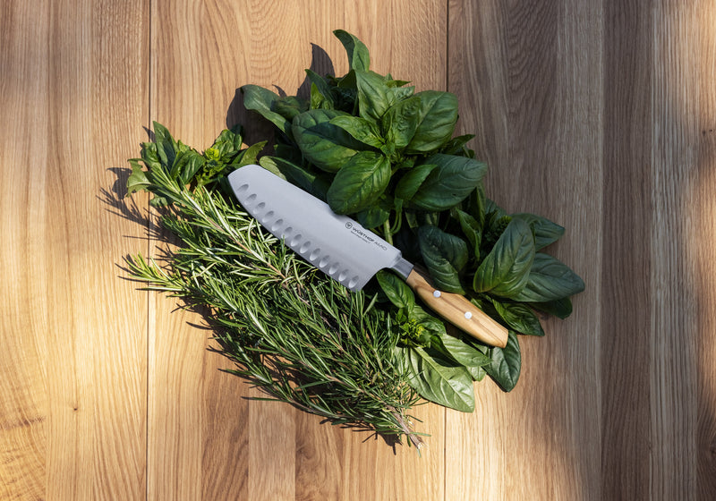 Wüsthof | Amici Santoku, Hollow Edge, 7 inches
